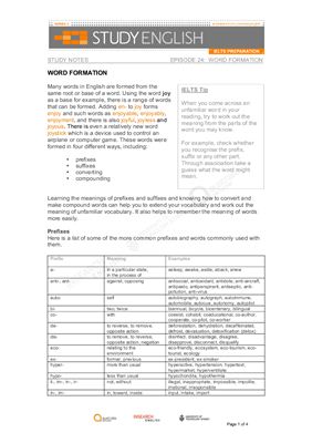 دانلود کتاب شبکه استرالیا. آماده سازی آیلتس انگلیسی را مطالعه کنید. (قسمت 24. شکل گیری کلمه)