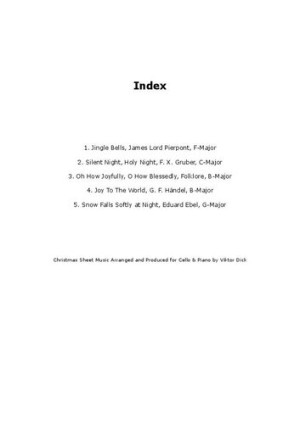 دانلود کتاب آهنگ های کریسمس: نت موسیقی برای ویولن سل و پیانو