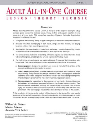 دانلود کتاب دوره اصلی پیانو اصلی بزرگسالان آلفرد-سطح 1